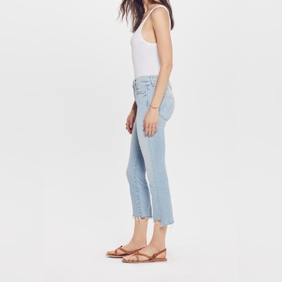 Mother The Insider Crop Step Fray in Fresh Catch Size 26 – High Rise Bootcut - Picture 7 of 14